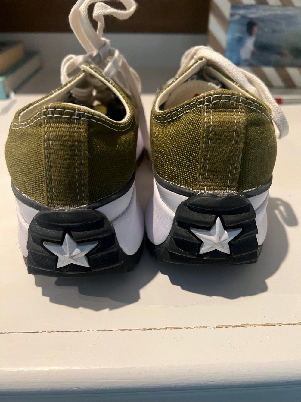 Converse Run Star Hike Low Top Dark Moss Sneakers